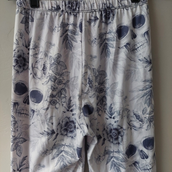 Sissycos‎ Leggings Women Sugar Skull Floral Printed  Ultra Soft  Stretchy - Picture 7 of 9